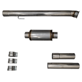 2019+ Cummins 4" SS CAT & DPF Delete Pipe w/ Muffler (DDC-893M)-Delete Pipe-Dirty Diesel Customs-Dirty Diesel Customs
