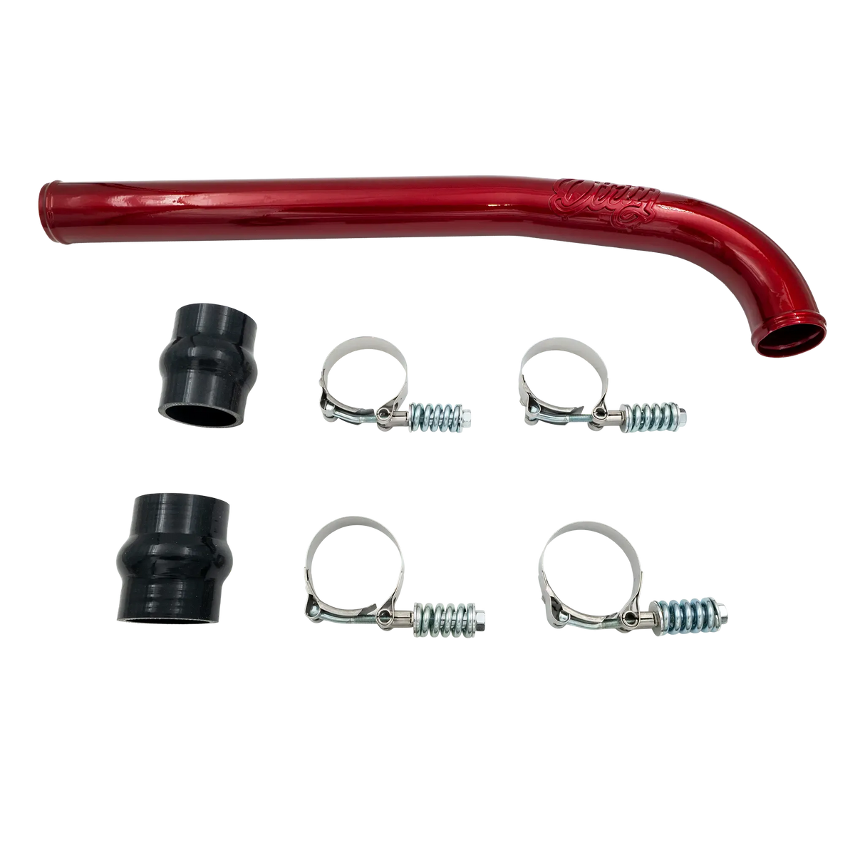2019+ Cummins Dirty S.O. Improved Upper Coolant Pipe (I67-FLU-A026)-Radiator Hose-Dirty Diesel Customs-I67-FLU-A026-0139-IC-Dirty Diesel Customs