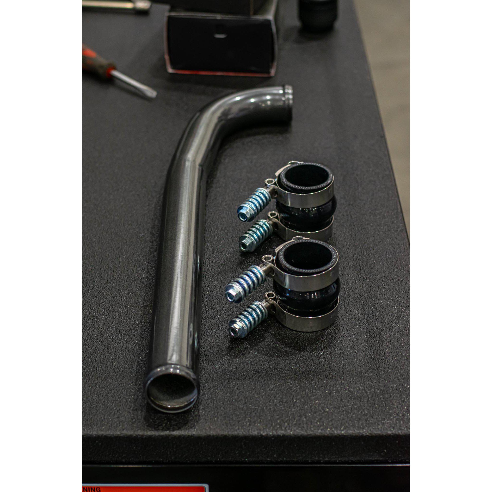 2019+ Cummins HO Metal Upper Radiator Hose (I67-FLU-A026)-Radiator Hose-Dirty Diesel Customs-Dirty Diesel Customs