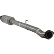 2019 Powerstroke 4" DPF & CAT Delete Pipe w/ Muffler (FLO-859M)-Delete Pipe-Flo-Pro-Dirty Diesel Customs