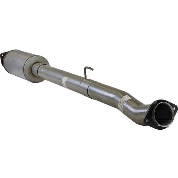 2019 Powerstroke 4" DPF & CAT Delete Pipe w/ Muffler (FLO-859M)-Delete Pipe-Flo-Pro-Dirty Diesel Customs