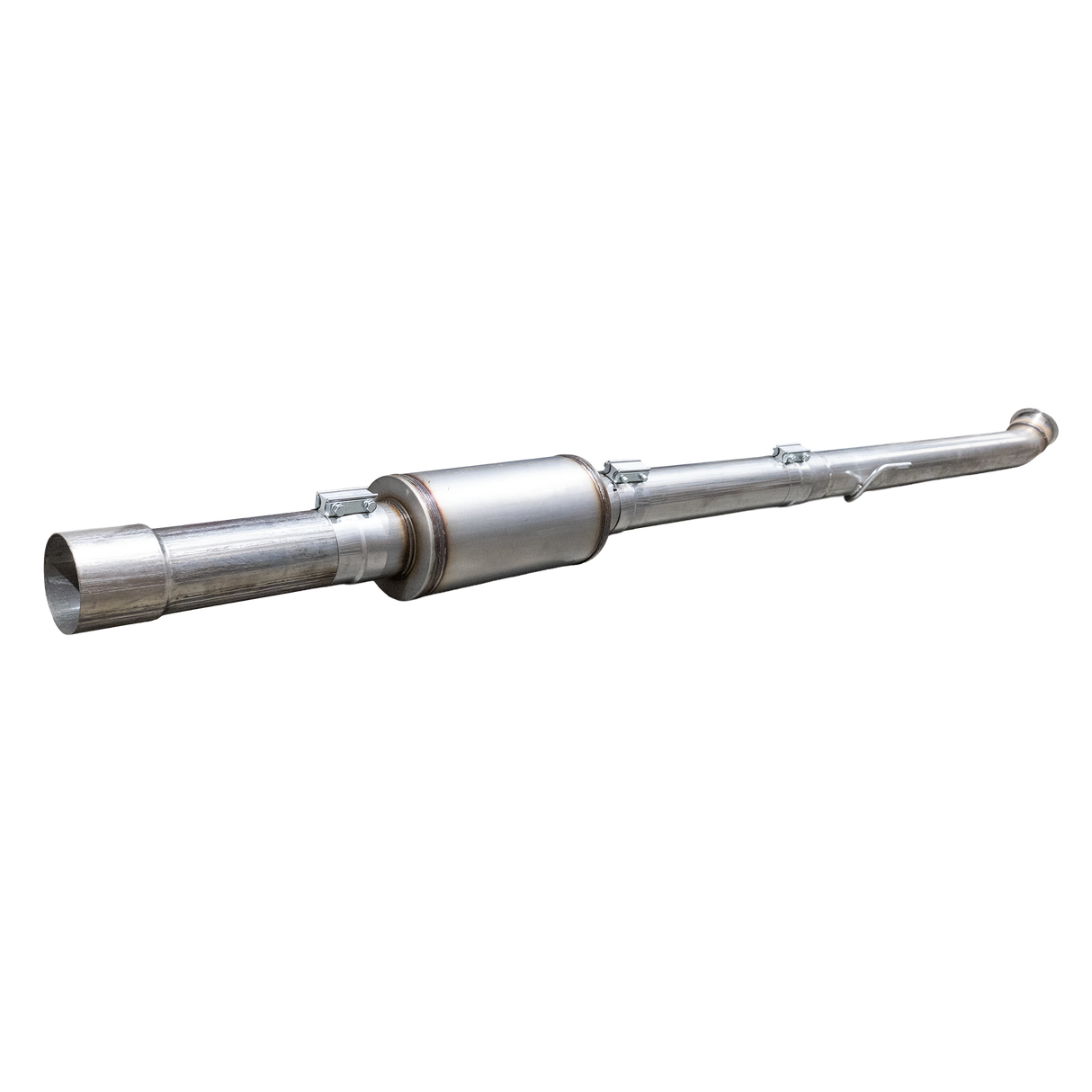 2019+ Cummins 4" SS CAT & DPF Delete Pipe - w/ Muffler - Delete Pipe - Dirty Diesel Customs