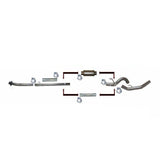 2020-2022 Powerstroke 4" Downpipe Back Exhaust No Muffler (FLO-20343NM)-Downpipe Back Exhaust System-Flo-Pro-Dirty Diesel Customs