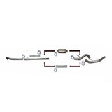 2020-2022 Powerstroke 4" Downpipe Back Exhaust w/ Muffler (FLO-20343)-Downpipe Back Exhaust System-Flo-Pro-Dirty Diesel Customs