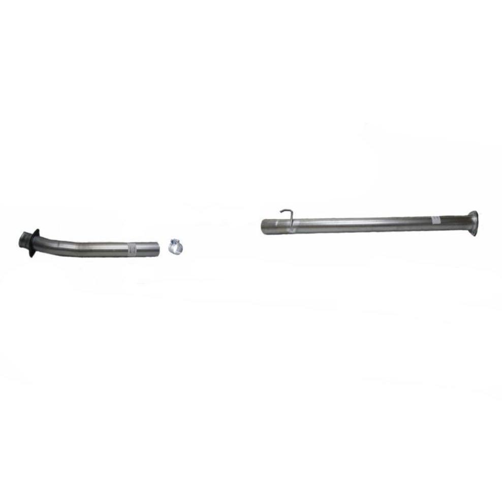 2020-2022 Powerstroke 4" SS CAT & DPF Race Pipe - No Muffler (FLO-SS20342)-Delete Pipe-Flo-Pro-Dirty Diesel Customs