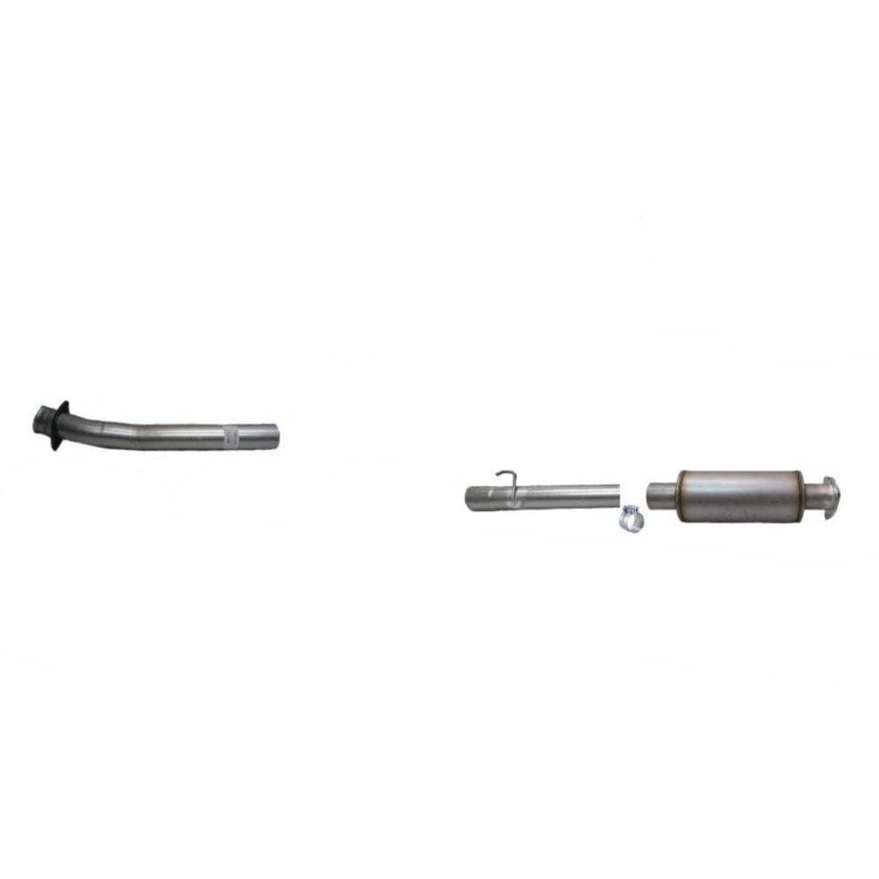 2020-2022 Powerstroke 4" SS CAT & DPF Race Pipe - No Muffler (FLO-SS20342)-Delete Pipe-Flo-Pro-Dirty Diesel Customs