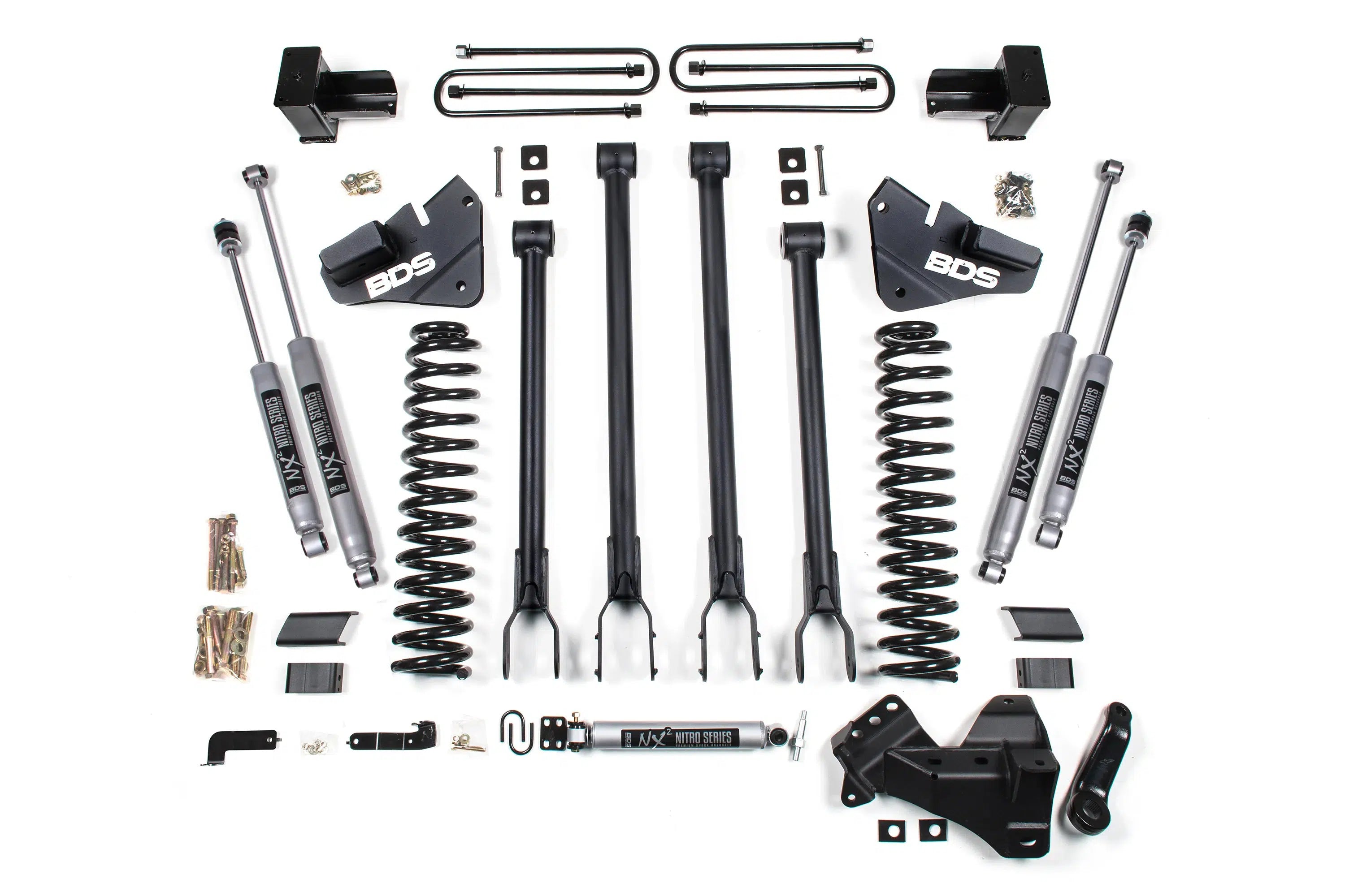2020-2022 Powerstroke DRW 4" 4-Link Lift Kit (BDS1565H)-Lift Kit-BDS-Dirty Diesel Customs