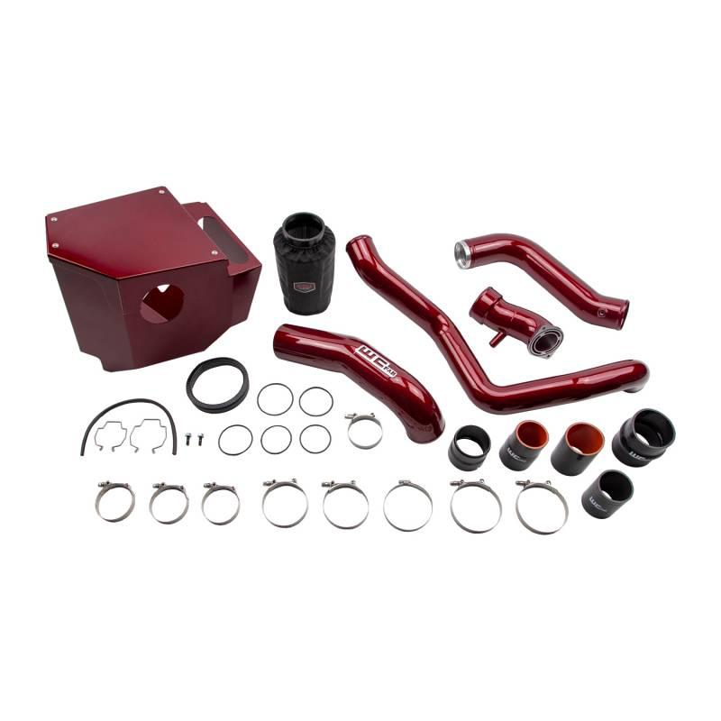 2020-2024 Duramax Stage 2 High Flow Intake Kit (WCF100414)-Intake Kit-Wehrli Custom Fabrication-WCF100414-RED-Dirty Diesel Customs