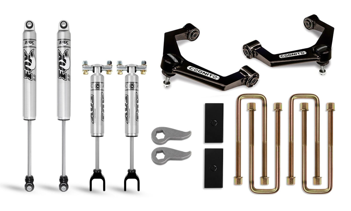 2020-2025 Duramax 3" Ball Joint Leveling Lift Kit W/ Fox 2.0 IFP Shocks (110-P0883)-Lift Kit-Cognito Motorsports-Dirty Diesel Customs