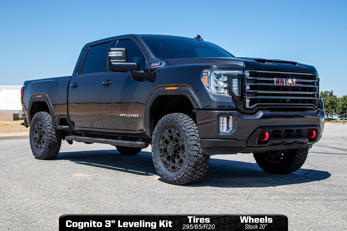 2020-2025 Duramax 3" Performance Ball Joint Leveling Kit W/ Fox 2.0 IFP Shocks Front (110-P0779)-Leveling Kit-Cognito Motorsports-Dirty Diesel Customs