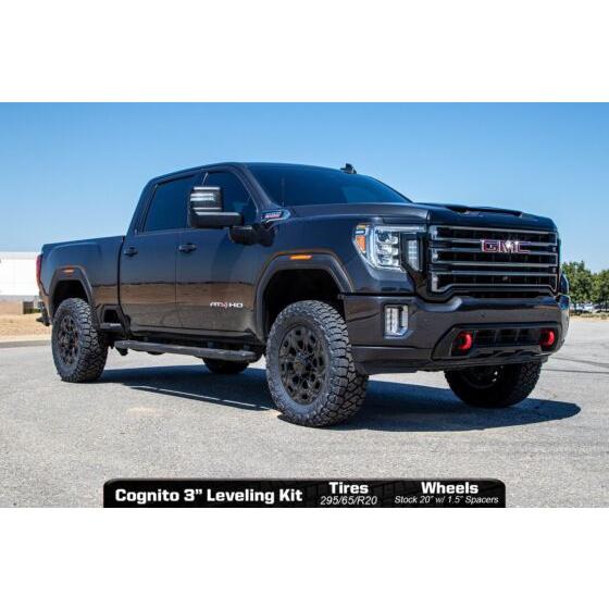 2020-2025 Duramax 3" Premier Leveling Kit W/ Fox 2.0 Performance Series Remote Reservoir Shocks Front (110-P0929)-Leveling Kit-Cognito Motorsports-Dirty Diesel Customs