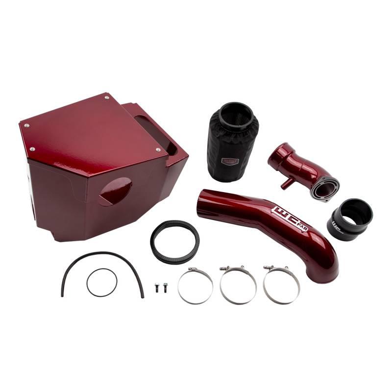2020-2025 Duramax 4" Intake Kit w/ Air Box (WCF100684)-Intake Kit-Wehrli Custom Fabrication-WCF100684-RED-Dirty Diesel Customs
