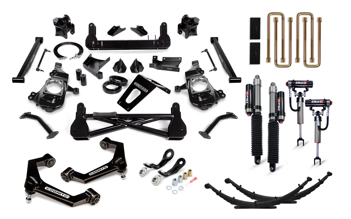 2020-2025 Duramax 7" Elite Front & 5" Rear Lift Kit W/ Elka 2.5 Reservoir Shocks (210-P1184)-Lift Kit-Cognito Motorsports-Dirty Diesel Customs