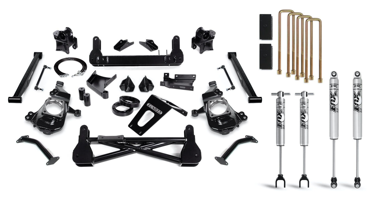 2020-2025 Duramax 7" Lift Kit W/ Fox 2.0 Shocks Front & Rear (110-P1032)-Lift Kit-Cognito Motorsports-Dirty Diesel Customs