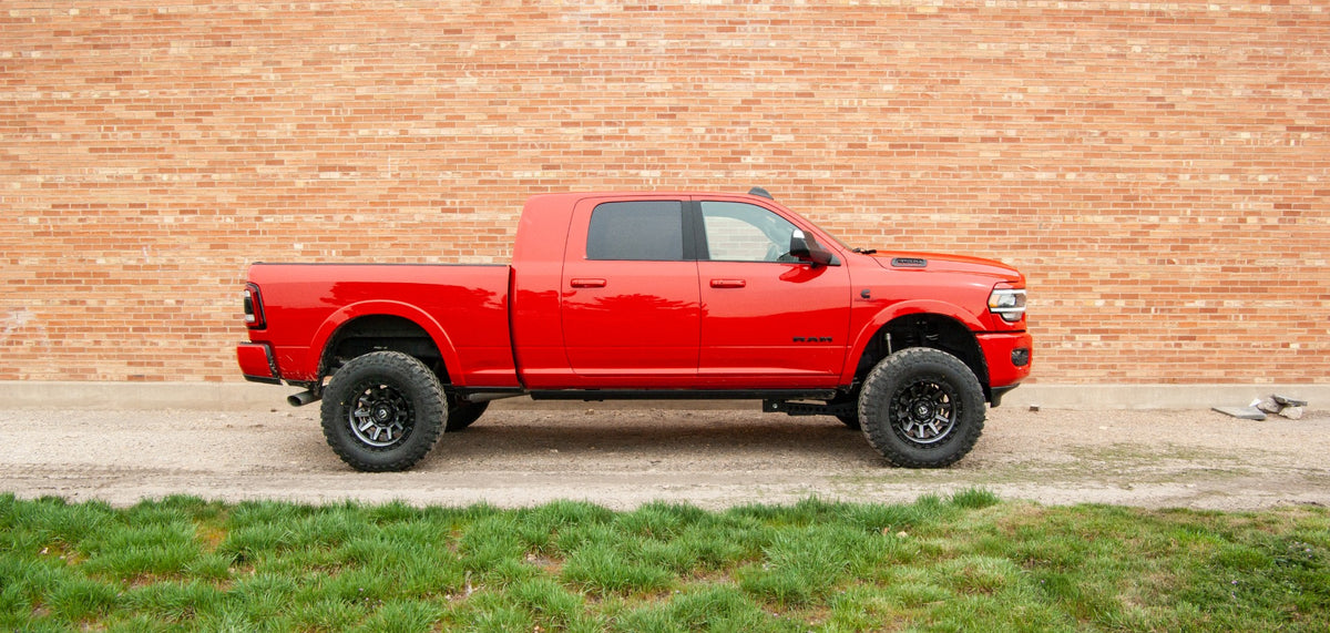 Ram 3500 Mega Cab with ReadyLift 4.5 inch lift, front view