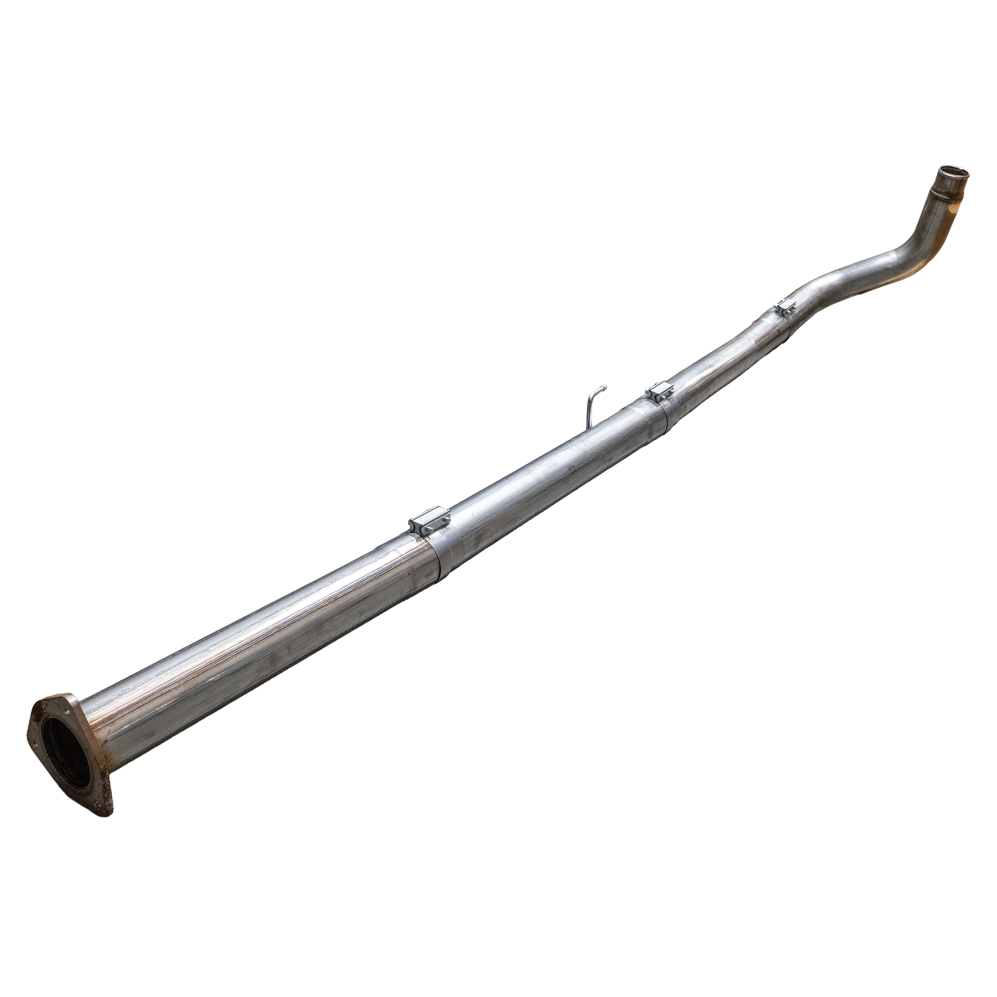 2023-2024 Powerstroke 4" SS Turbo Back Race Pipe - No Muffler - Delete Pipe - Dirty Diesel Customs