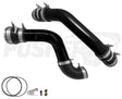 Pusher 3" Hot and Cold Side Charge Tube Set w/ Throttle Valve Adapter for 2023-2026 Ford 6.7L Powerstroke - Gloss Black