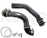 Pusher 3" Hot and Cold Side Charge Tube Set w/ Throttle Valve Adapter for 2023-2026 Ford 6.7L Powerstroke - Titanium