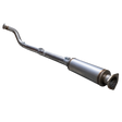 2023-2026 Powerstroke 4" SS Turbo Back Race Pipe - w/ Muffler - Delete Pipe - Dirty Diesel Customs