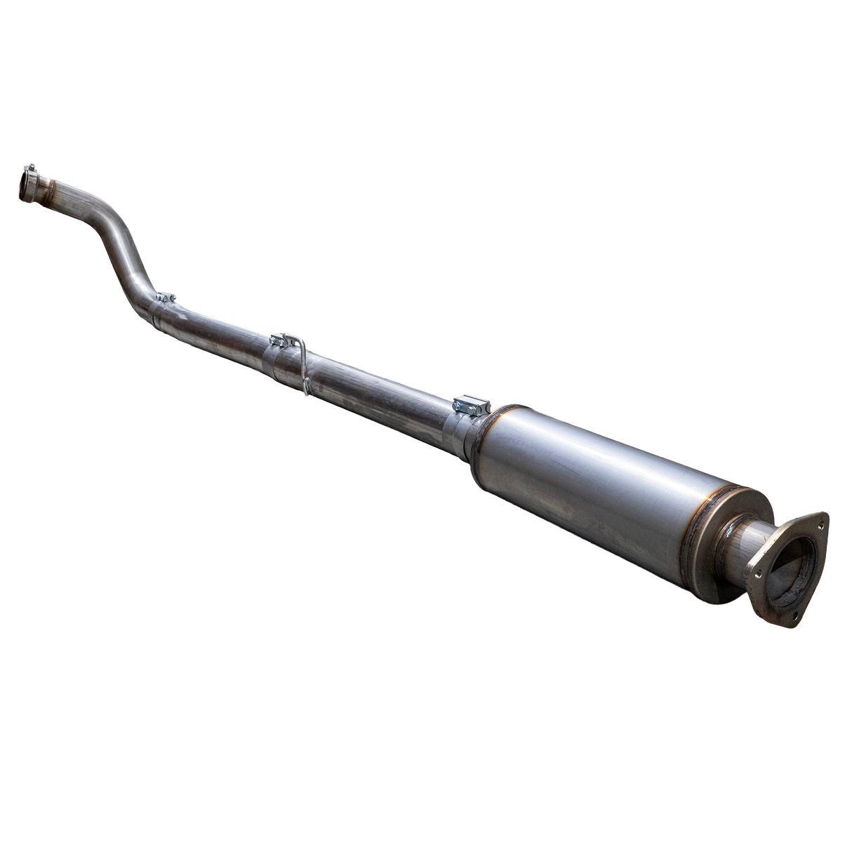 2023-2026 Powerstroke 4" SS Turbo Back Race Pipe - w/ Muffler - Delete Pipe - Dirty Diesel Customs