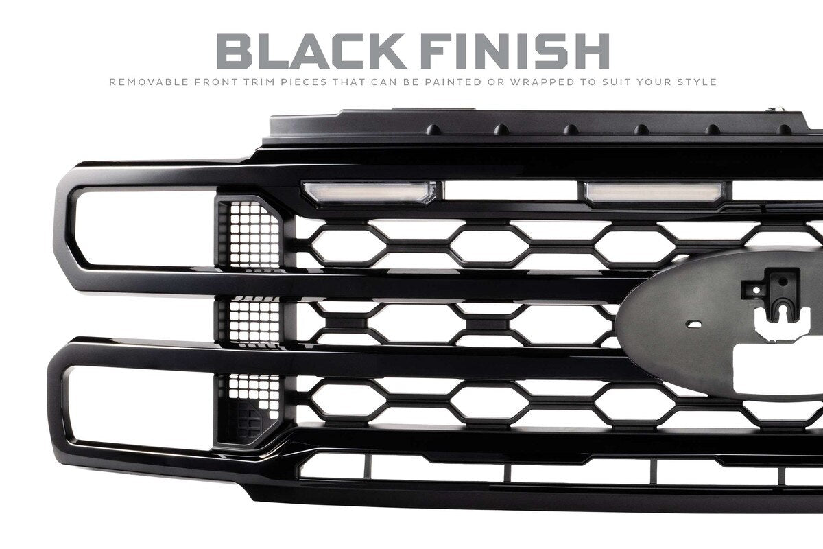 2023+ Powerstroke XBG LED DRL Black Grille (XBG38)