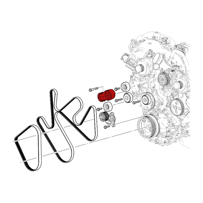 2017-2024 Duramax Upgraded Belt Tensioner (DMAX-UBT-1724)