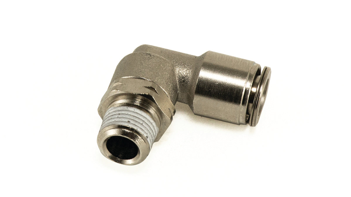 Universal Swivel Elbow Fitting 1/8" MNPT x 1/4" PTC (21837)