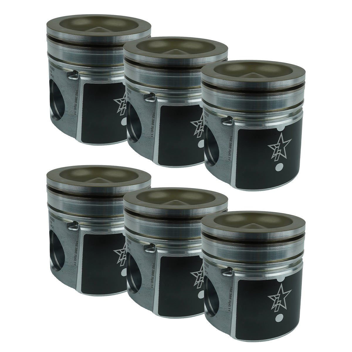 2004.5-2007 Cummins 5.9L 24V ISB X-Series Pistons (245112)