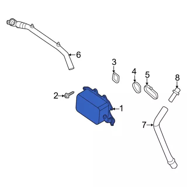 2020-2026 Powerstroke Oil Cooler