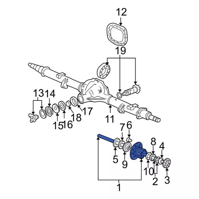 1999-2003 Powerstroke DRW FR Hub & Bearing Assembly