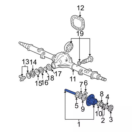 1999-2003 Powerstroke DRW FR Hub & Bearing Assembly