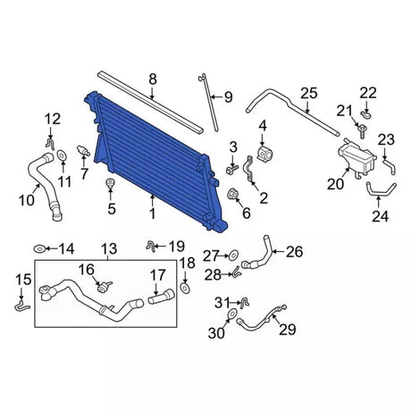 2017-2019 Powerstroke Primary Radiator