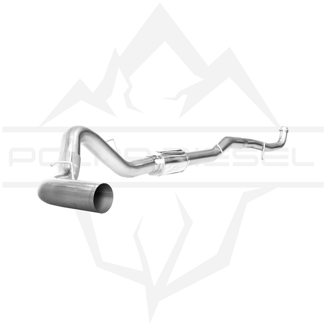 2015.5-2016 Duramax 6.6L 5" SS Downpipe Back Exhaust - w/ Muffler (PD-1-32728151)