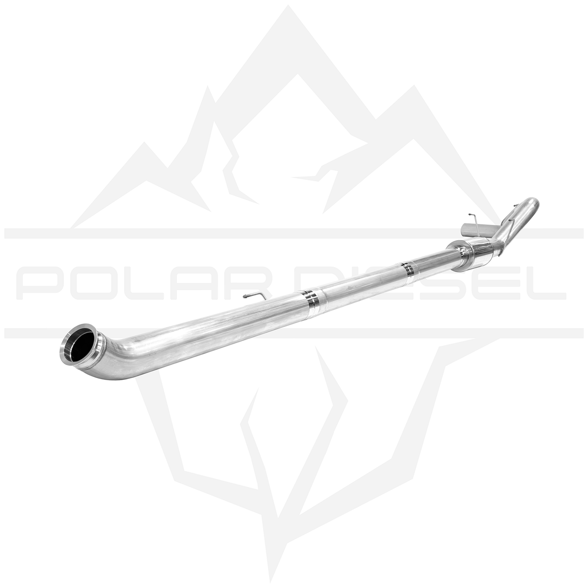 2019-2024 Cummins 6.7L 5" 304SS Downpipe Back Exhaust - w/ Muffler (PD-1-23133451)