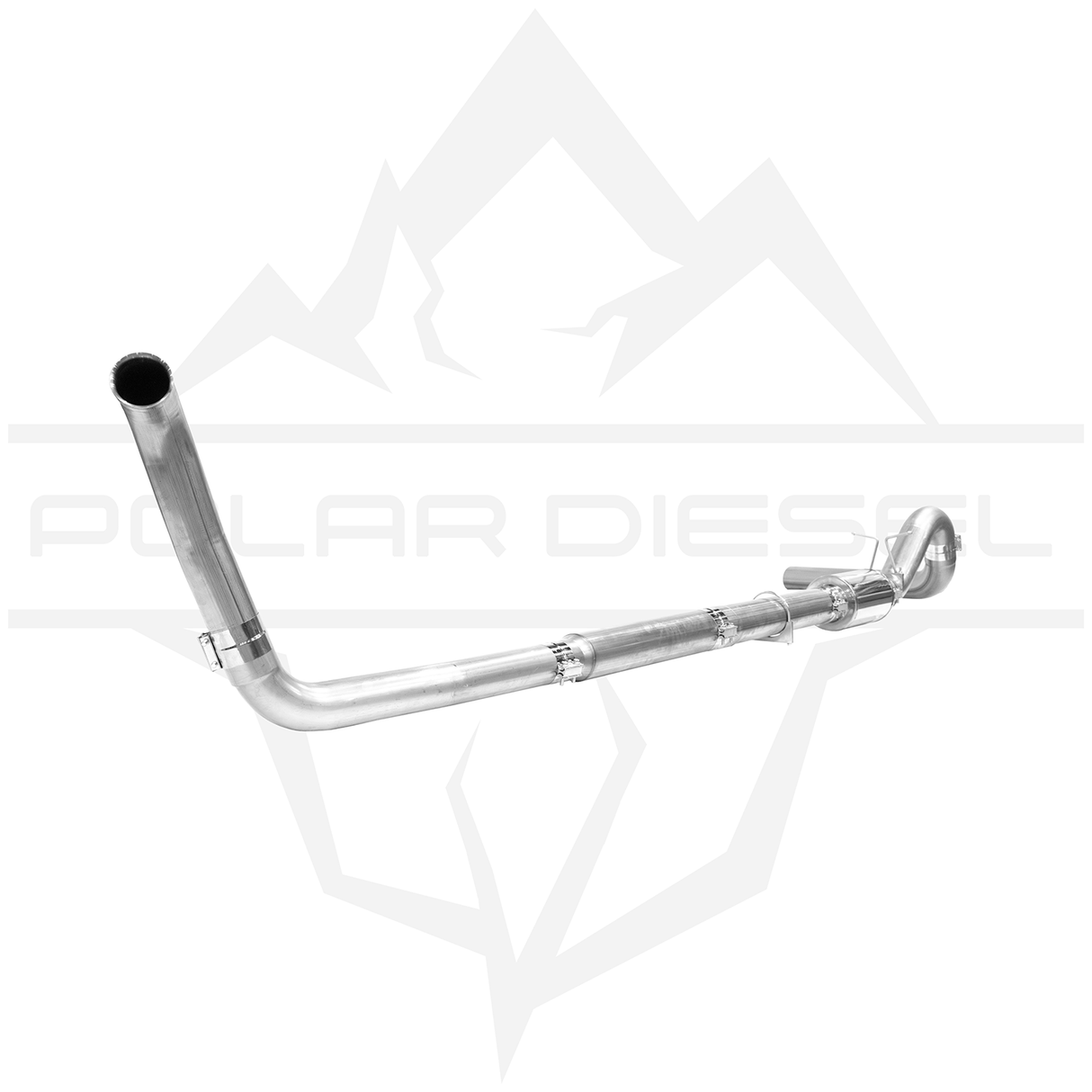 2003-2007 Ford Powerstroke 6.0L 5" SS Turbo Back Exhaust - w/ Muffler (PD-1-11519151)