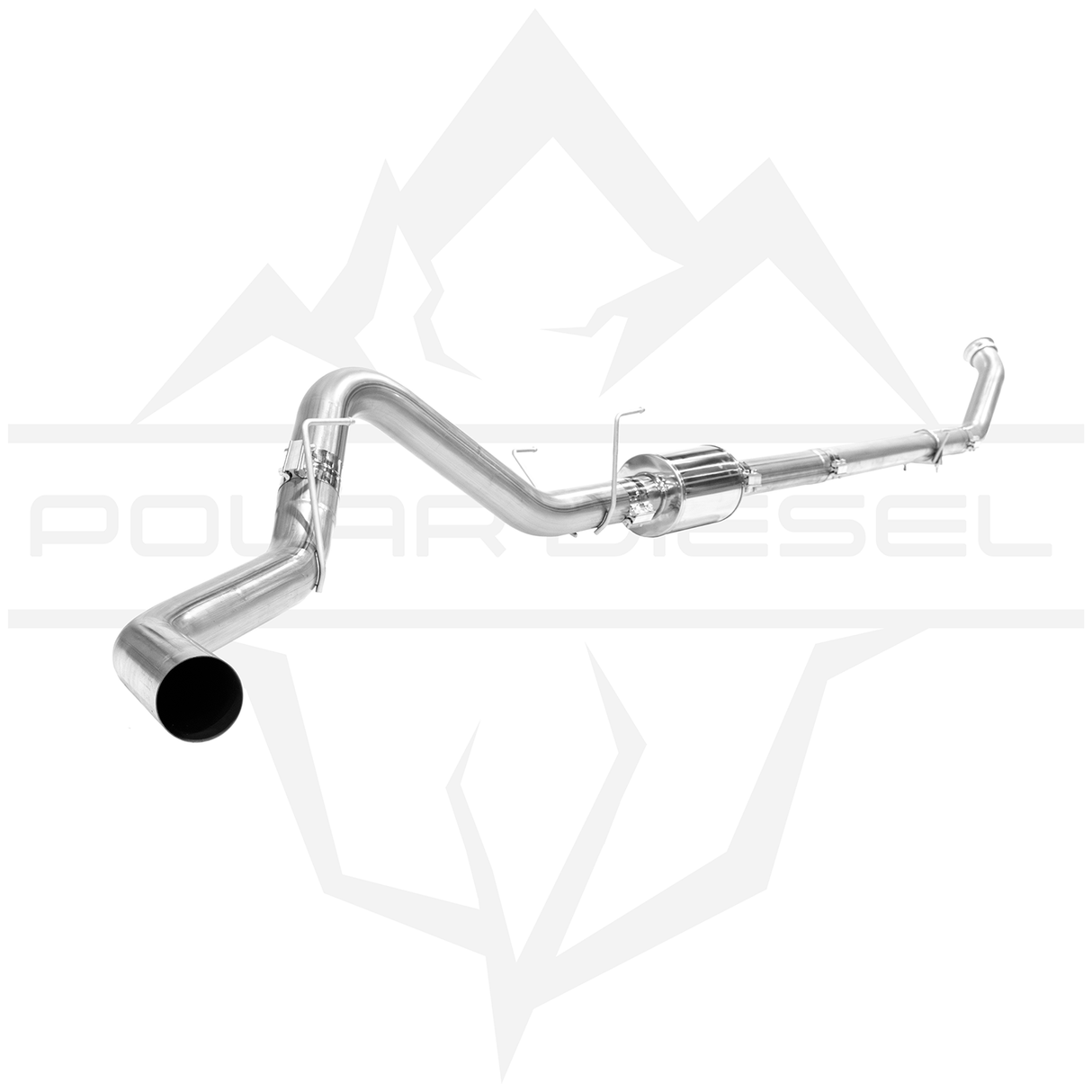 2003-2007 Cummins 5.9L 4" SS Turbo Back Exhaust - w/ Muffler (PD-1-21619141)