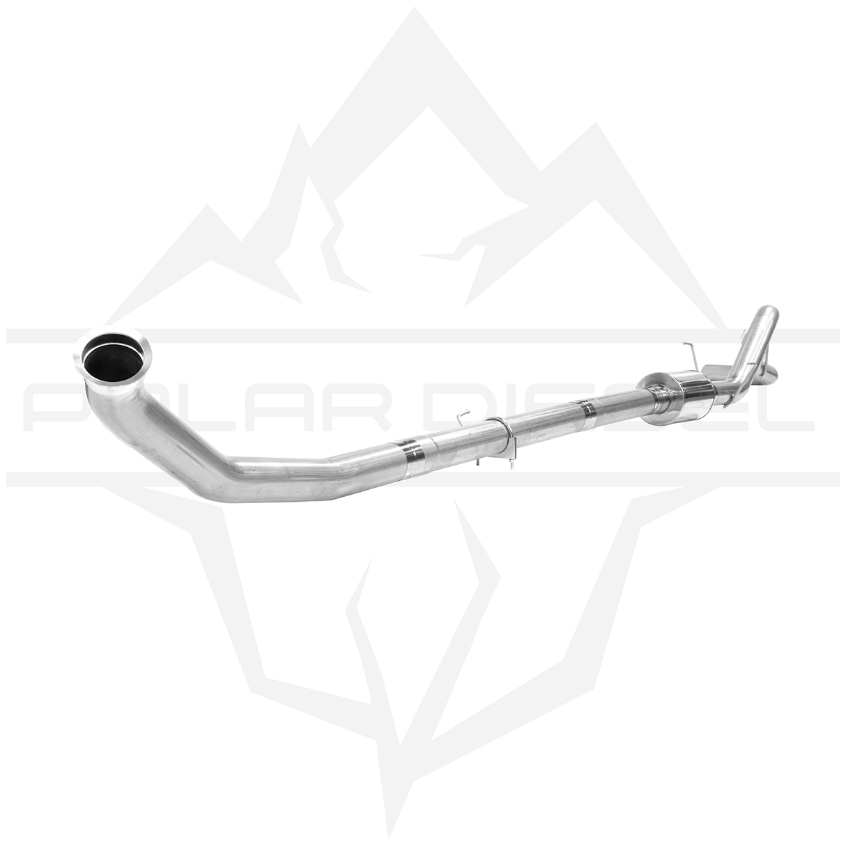 2007.5-2009 Cummins 6.7L 4" SS Turbo Back Exhaust - w/ Muffler (PD-1-21921141)