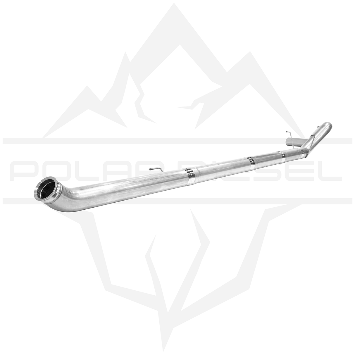 2019-2024 Cummins 6.7L 5" 304SS Downpipe Back Exhaust - No Muffler (PD-1-23133452)