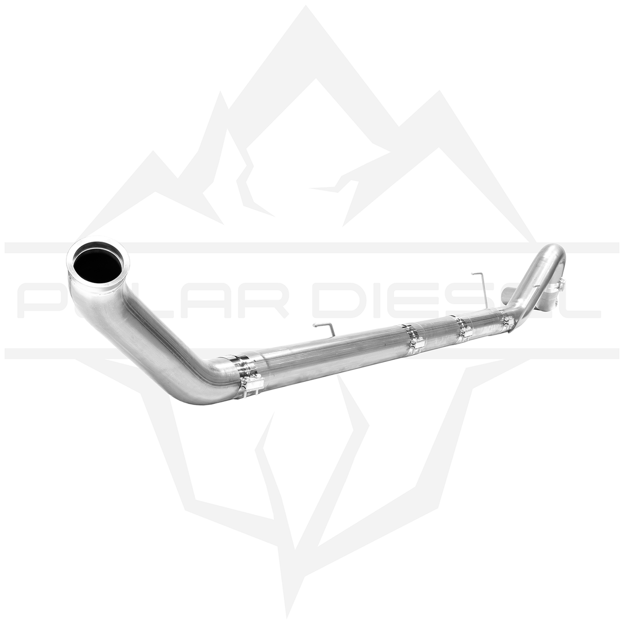 2007.5-2009 Cummins 6.7L 5" SS Turbo Back Exhaust - No Muffler (PD-1-21921152)