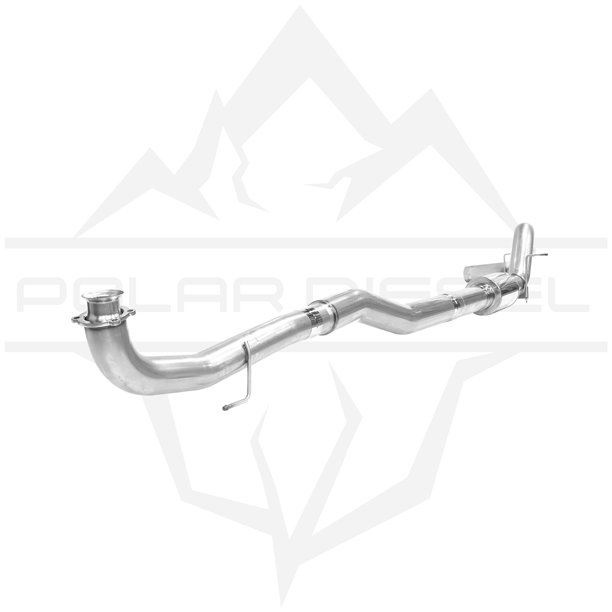 2017-2026 Duramax 6.6L 5" 304SS Downpipe Back Exhaust - w/ Muffler (PD-1-32934451)