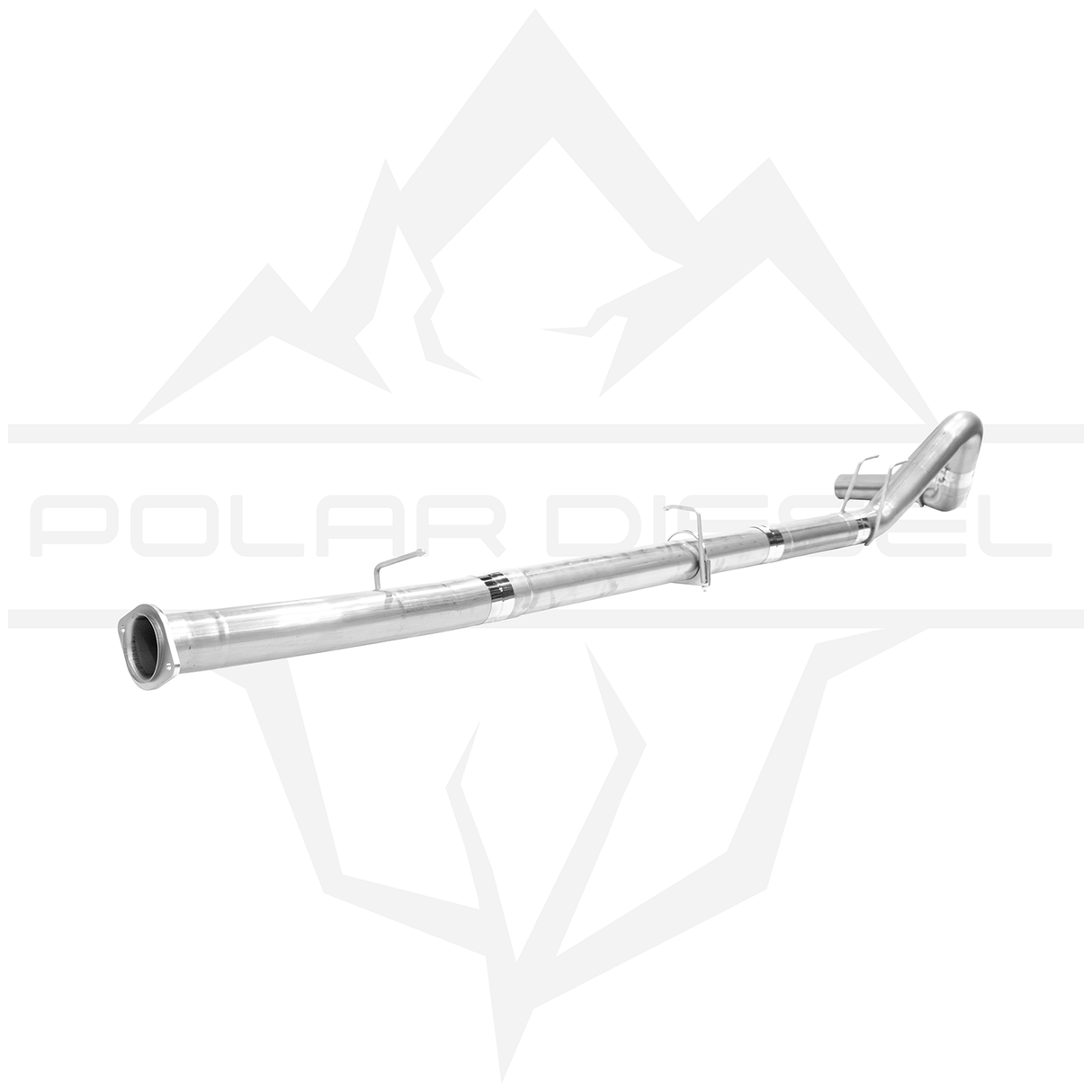 2008-2010 Ford Powerstroke 6.4L 4" SS Downpipe Back Exhaust - No Muffler (PD-1-12022142)