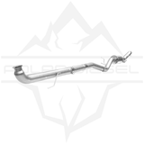 2007.5-2010 Duramax 6.6L 4" SS Downpipe Back Exhaust - w/ Muffler (PD-1-31922141)