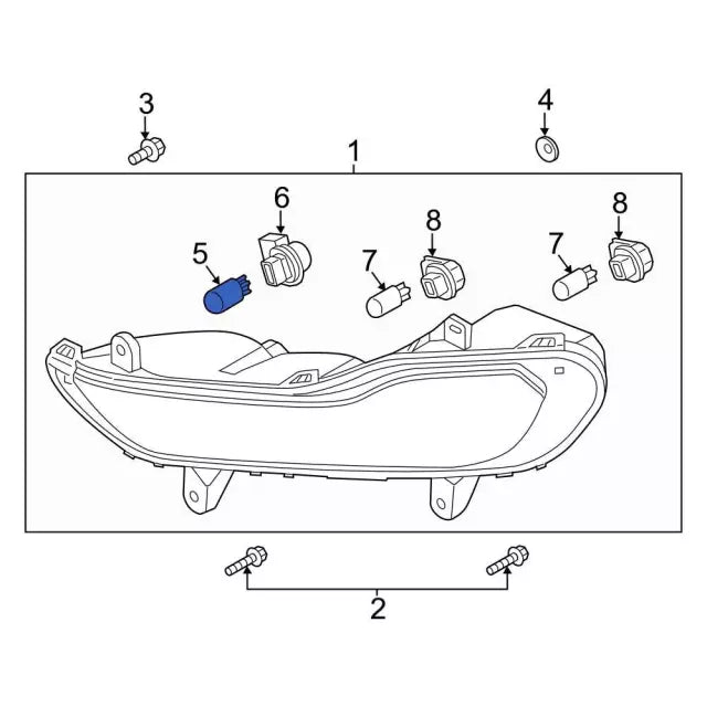 2017-2022 Powerstroke Upper Inner Reverse Light Bulb
