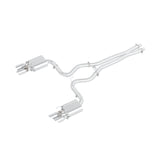 2018-2023 Ford Exh Cat-Back w/Active tips and X-pipe - Raw/Pol (317660030)