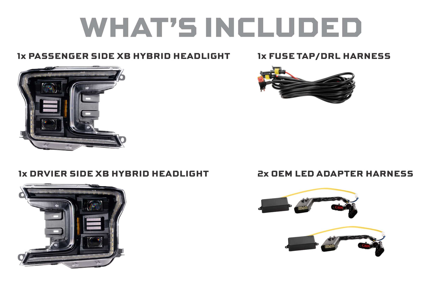 2018-2020 Ford F-150 Morimoto XB Hybrid LED Headlights (LF551.2)