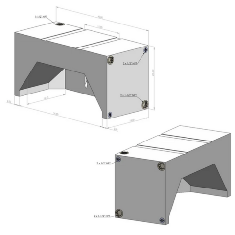 35-Gallon DRW Van Dually Wheel Well Water Tank (10-3032)