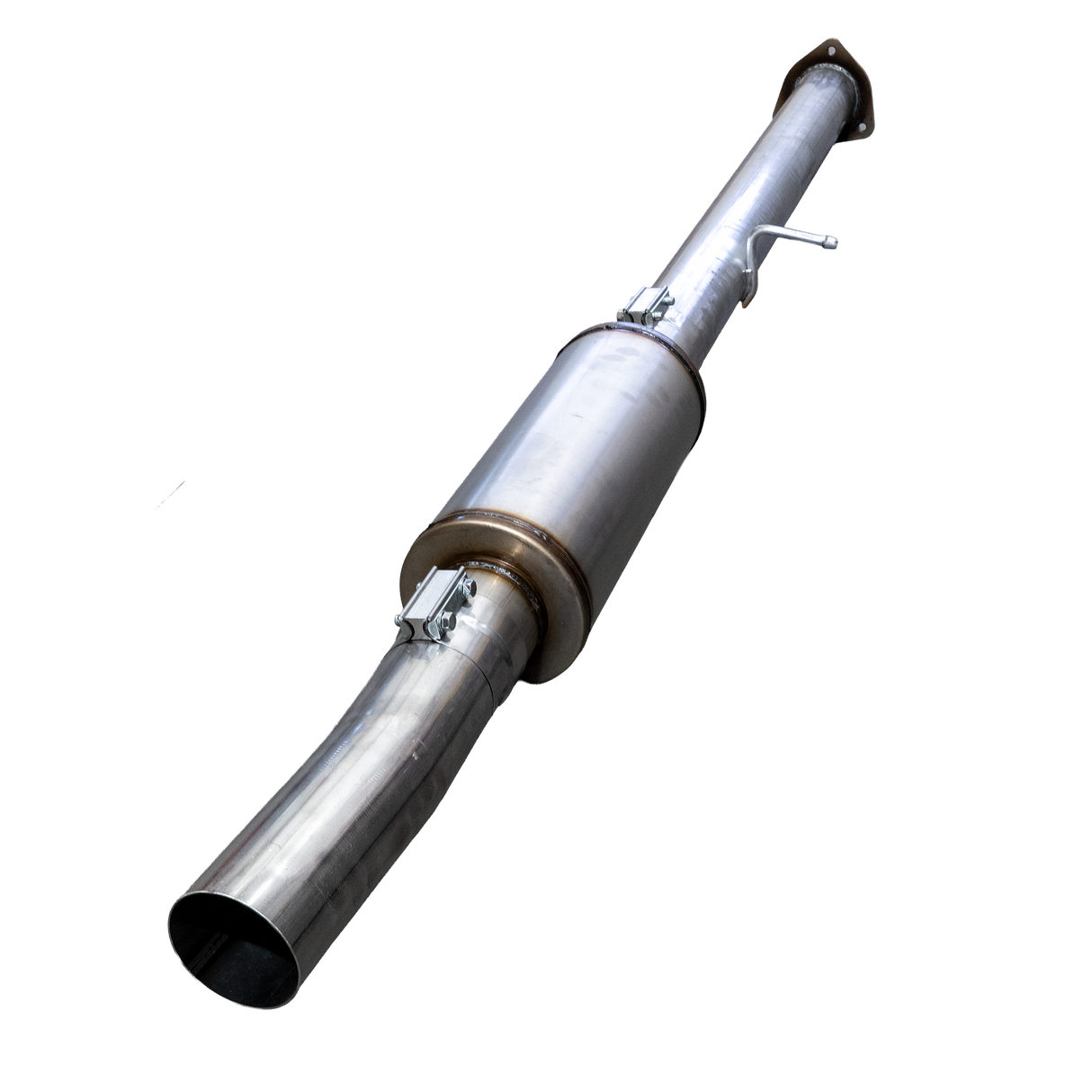 2013-2018 Cummins 4" SS Cat & DPF Delete - w/ Muffler - Delete Pipe - Dirty Diesel Customs