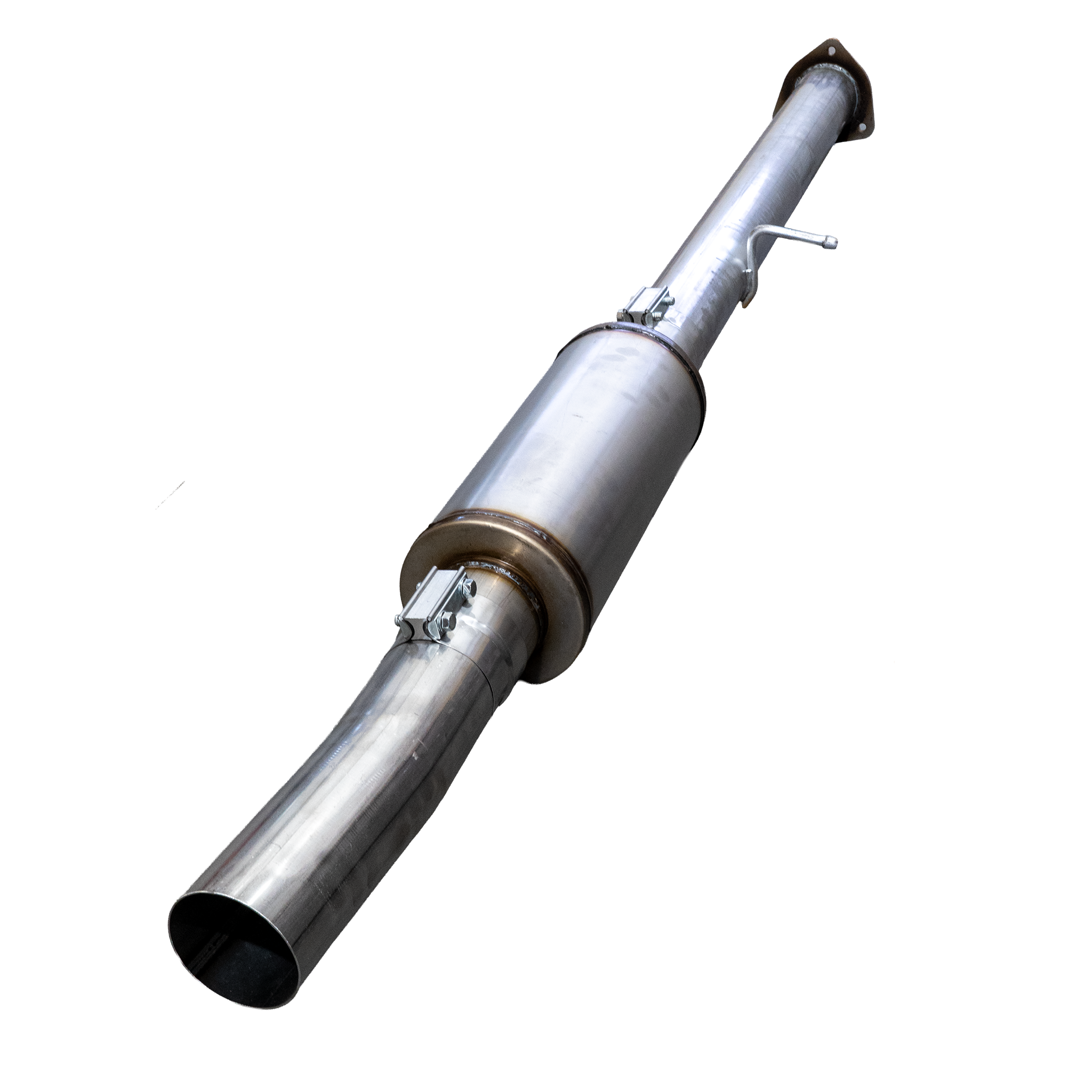 2013-2018 Cummins 4" SS Cat & DPF Delete - w/ Muffler - Delete Pipe - Dirty Diesel Customs