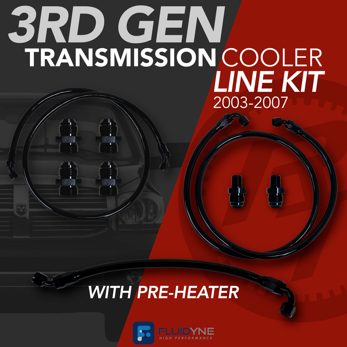 2003-2007 Cummins Fluidyne 48RE Cooler Line Kit (478-G106A)