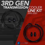 2003-2007 Cummins Fluidyne 48RE Cooler Line Kit w/ Heater Bypass (478-G106)